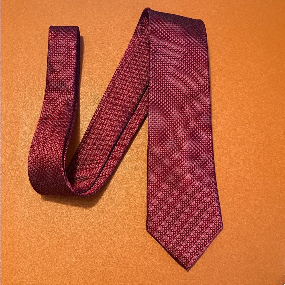 Nordstrom Deep Red Patterned Tie - Picture 5 of 10